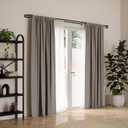 Umbra Midnight Black-Out Curtain Rod for Window, Works with All Room-Darkening Panels, Adjustable 42" to 120", Black