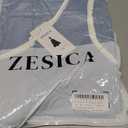 ZESICA Women's Sleeveless One Shoulder Bodycon Sweater Dress (Blue, M)