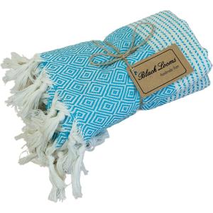 100% Cotton Mariposa Peshtemal Towels Turkish Beach Towels (Turquoise)