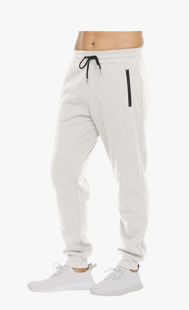 Old Navy Active Mens Casual Fleece Drawstring with Zipper Pocket Jogger Sweatpants for Jogging Running Athletic Workout Activities, Small