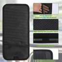 CD Visor Holder for Car, Large Capacity CD & DVD Visor Case, Vehicle Visor Storage Organizer with 12 Disc Sleeves, 1 Mesh Pocket 1 Pen Holder and & Elastic Band (Black)