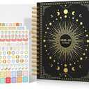 2025 Planner Weekly and Monthly, 2025-2026 Planner Spiral Bound Hard Cover Planner with Stickers & Gift Box, Jan 2025–Jun 2026, 18 Month Large Daily Planner, Tabs