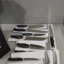 BRODARK Kitchen Knife Set with Block and Sharpener, 15 Pcs Sharp Knives Set for Kitchen, Christmas, Stainless Steel Full Tang Knife Block Set, Ergonomic Handle Professional Chef Kitchen Knives Sets