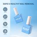 Gel Nail Polish Remover: Safe Gel Polish Remover Kit for Gel Polish Set with Latex Tape 3 in 1 Nail Strengthener & Nail Tools in 3-5 Minutes