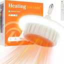 Space Heaters for Indoor Use, Electric Heater Fan with Light and Remote Control E26 Base 1000W for Office Bedroom Garage