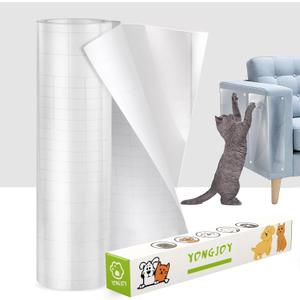 Anti-Cat Scratch Furniture Protector, Flexible Sticky Couch Corner Guard, Thicken Vinyl Cat Scratch Tape (158" x 11.8")
