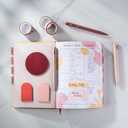 4 x DIVERSEBEE Black Ink Ballpoint Pens, 3 Pack Retractable No Bleed Bible Pens, Cute Aesthetic Pastel Pens for Teachers, Bible Study Journaling Supplies, School Office Gifts Accessories, 1.0mm (Blush)