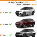 Snailfly 330 LBS Lockable Roof Rack Cross Bars Fit for Jeep Grand Cherokee L 2021-2026 & Grand Cherokee WL 2022-2025 2026, Aluminum Crossbars, Rooftop Luggage Cargo Carrier Accessories for Kayak Bike
