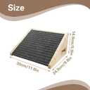 Dog Ramp for Stairs, Wooden Low-Angled Pet Ramps with Anti-Slip Carpet Surface, Step and Stair Assist for Small Dog & Cats, Injured & Aged Pets (1 Pack)