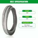 54" Rebuild Kit Fit for Cub Cadet SLT1554 SLTX1054, 3 Spindle 618-04126 918-04125, 3 Blades 742-0677 942-0677, 138" Belt 754-0642 954-0642