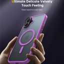 JUESHITUO for iPhone 16 Plus Case with 1X Screen Protector, [Tailored for MagSafe] [Mil-Grade Shockproof Defense] with Integrated Lens Protection Translucent Phone Case for iPhone 16 Plus, Purple