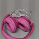 iClever BTH22 Kids Bluetooth Headphones, 60H Play Time, 74/85 dBA Safe Volume, Bluetooth 5.4, USB C, Over Ear Kids Headphones Wireless with Mic AUX Cord for iPad/Tablet/Travel, Blossom Pink