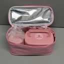 Bento Lunch Box with 8oz Soup Thermo, Kids Sustainable Bento Box Leakproof Lunch Food Containers with Lunch Bag, Kids Thermo Insulated Hot Food Jar for School, Trvael (Pink)