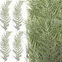HyDren 100 Pcs Christmas Preserved Real Pine Branches Leaves Greenery Pine Picks Natural Dried Greenery Plants Twigs Wreath Decorations for Christmas Home Decor Indoor Outdoor (6 Inches)