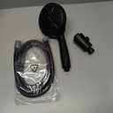 High Pressure 10 Ways Handheld Shower Head Matte Black- Anti-clog Nozzles, Built-in Power Wash to Clean Tub, Wall & Overhead Brackets,Magnetitc Rainfall Shower Wand,Built-in 2 Power Jet