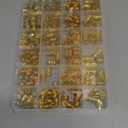 Lucomb 220 Pcs Gold Hair Jewelry for Braids, Loc Jewelry for Hair Dreadlock, Loc Charms for Women, Metal Gold Braids Rings Cuffs Clips for Dreadlock Accessories Clip Braids Extensions Decorations