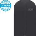 Plixio 40" Black Garment Bags Suit Bag for Travel & Clothing Storage of Dresses, Shirts, Fur Coats, Dance Costumes - Hanging Suit Cover for Men Women Closet Storage Garment Protector (10 Pack)