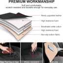 BEITK 2 Pack Leather Front Car Seat Covers, Universal Sideless Car Seat Protectors with Storage Pocket and Seat Belt Pads, Waterproof Automotive Seat Cover for Cars Trucks SUV(Black)