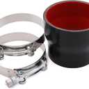 Straight Reducer Coupler Silicone Hose ID 3inch to 3.5inch 4-Ply with Stainless Steel T-Bolt Clamp for Turbo/Intercooler/Intake Piping