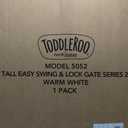 Toddleroo by North States - Tall Easy Swing & Lock Baby Gate Series 2: Hardware Mounted Metal Safety Gate for Stairs & Doorways - Adjustable 28.68 to 47.85 Inches Wide - 36 Inches Tall - Ivory