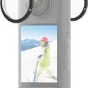 PULUZ For Insta 360 x3 Lens Protector, Dual Lens Guards for Insta360 X3 Protective Case PC Protective Cover Sticky Lens Guards for Insta 360 x3 Accessories Waterproof