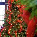 Decorations, Red Ribbon and Light