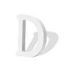 Wolwefa 3 Inch White Wooden Letters - Alphabet for Wall Decor, Birthday Party Crafts Projects - Standing Unfinished Wood Letter D