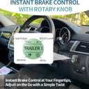 briidea Proportional Trailer Brake Controller, Digital Electric Brake Control with Rotary Knob & LCD Display, for 1 to 4 Axles, Compatible with Ford GM Chevy Dodge RAM Toyota