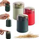 Automatic Toothpick Dispenser Holder with Toothpicks, Pop Up Toothpick Dispenser, Toothpicks Container Storage Box - Christmas Decoration (Three colors)