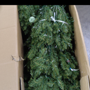 National Tree Company 7.5 ft Pre-Lit Dunhill Fir Artificial Christmas Tree, 700 LED Lights, 2,514 Tips, Foot Pedal, 10 Light Functions, Includes Stand, Green