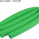 uxcell Foam Tubing for Handle Grip Support, 22mm ID 32mm OD 1m Length Green