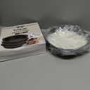 8" Round Cake Pan, 3PCS Nonstick Cake Pans with 100 PCS Parchment Paper, Carbon Steel Cake Baking Pans with Handle, Dishwasher Safe