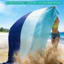 Beach Blanket Sandproof Waterproof 79''×83''Extra Large Beach Mat, Lightweight Portable Quick Dry Sand Free Mat Beach Essentials for Camping Picnic Travel Hiking