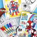 Crayola Spiderman Color Wonder Coloring Set, 18 Spiderman Mess Free Coloring Pages for Toddlers, Spiderman Toys, Gifts for Kids