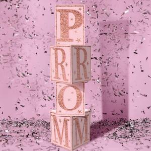 Sotiff 4 Pcs Large Prom Column Standup Photo Booth 51inch 2026 Prom Decorations Pink Grad Night Party Decor for 2026 Graduation Decorations Supplies