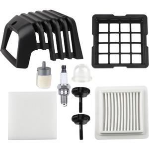 SRM 2620 Air Filter Cover Kit for Echo 2620 Weed Eater SRM-2620 SRM-2620T PE-2620 PAS-2620 PPT-2620 SRM-3020 SRM 2620 Trimmer Air Filter Cover Fastener Knob Spark Plug Primer Bulb Parts