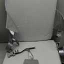 Toddler Booster Seat for Kitchen Chair with Removable Backrest & Adjustable Straps, PU Portable Waterproof & Non-Slip Booster Seat for Dining Table, Travel Child Eating Cushion-Light Grey