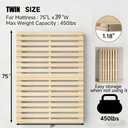 XIJIXILI Floor Bed Frame Japanese Bed Frame Breathable Moisture-Proof Foldable Slatted Bed Base Wooden Floor Platform Guest Tatami Mat