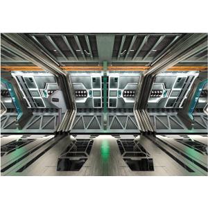 YYNXSY Spaceship Science Fiction Series backdrops and Earth Background Window Scene Spaceship Photography Space Station Children's Room Decoration Photo Shooting Small Video Background 7X5FT YY-2015