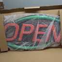 GreenCube 24'' X 12'' Ultra Bright LED Open Sign - Remote Controlled - Get Your Business Seen Day or Night (Green/Red)