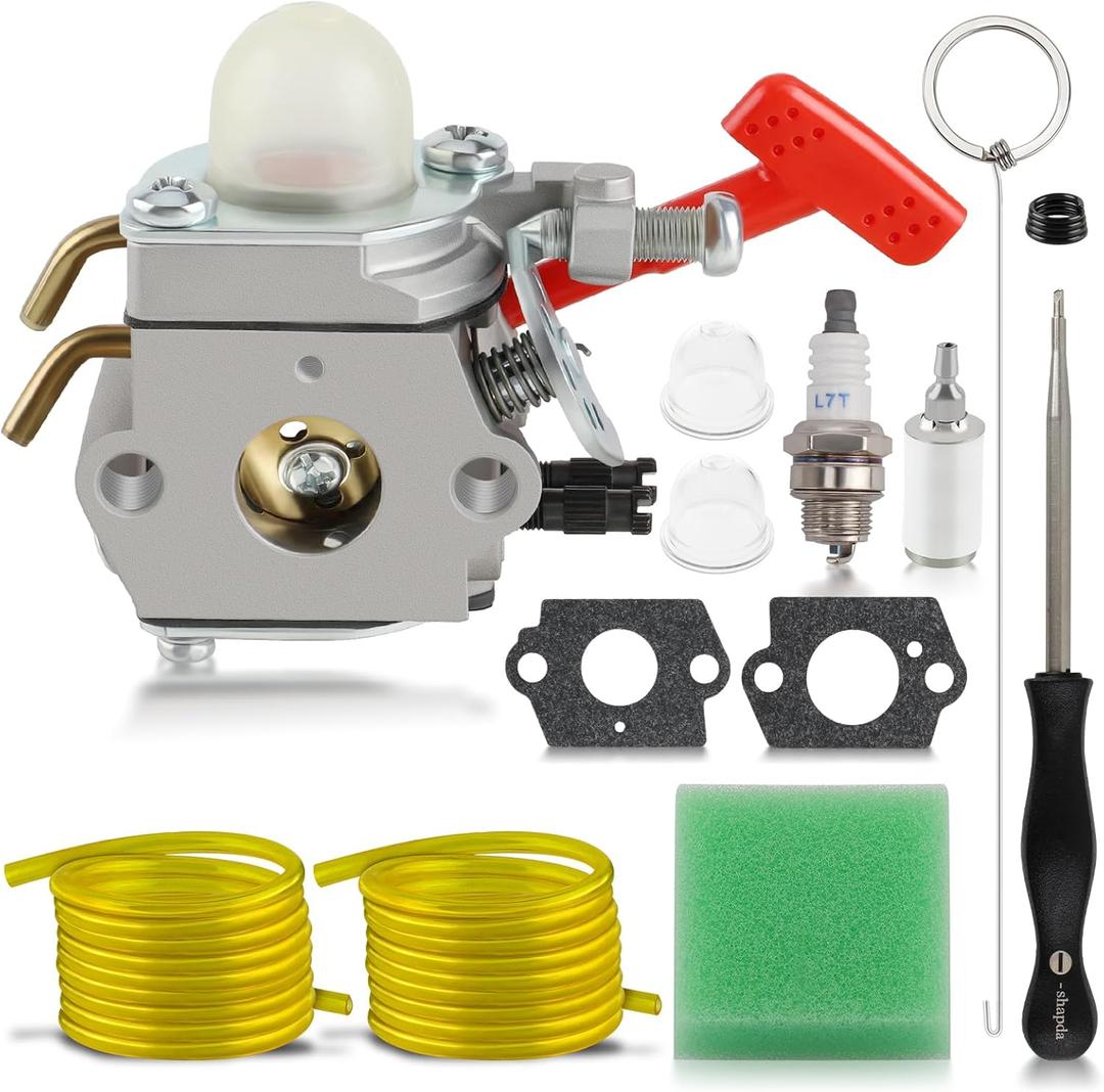 MOTOALL WT-458 Carburetor Replace for Homelite A03003 A03002 A04445A A04445 ST145 ST155 ST175 ST185 ST275 ST285 ST385 ST485 SX135 GST18 HBC18 HBC28 HBC30 HLT15 HLT16 HLT18 HLT28 String Trimmer