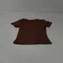 GAYHAY 3 Pack Basic Tees for Women - Crew Neck Slim Fit Tight T Shirts Cute Y2K Trendy Crop Tops Clothes for Casual Summer (Small, 1#black/White/Brown)