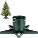 Christmas Tree Stand for 6ft Real Tree Green Christmas Tree Holder for Holiday Home Party Christmas Tree Decorations Fits Up to 4.7" Live Xmas Tree Trunks