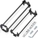 Basin Wrench and Broken Pipe Extractor Tool Set, 7 Sizes Faucet Tool Four-jaw Hex Spanner Universal Plumbers Tool for Tight Spaces, Extractor Tool for 1/2" to 1" Damaged Faucet Bolts & Pipe Threads