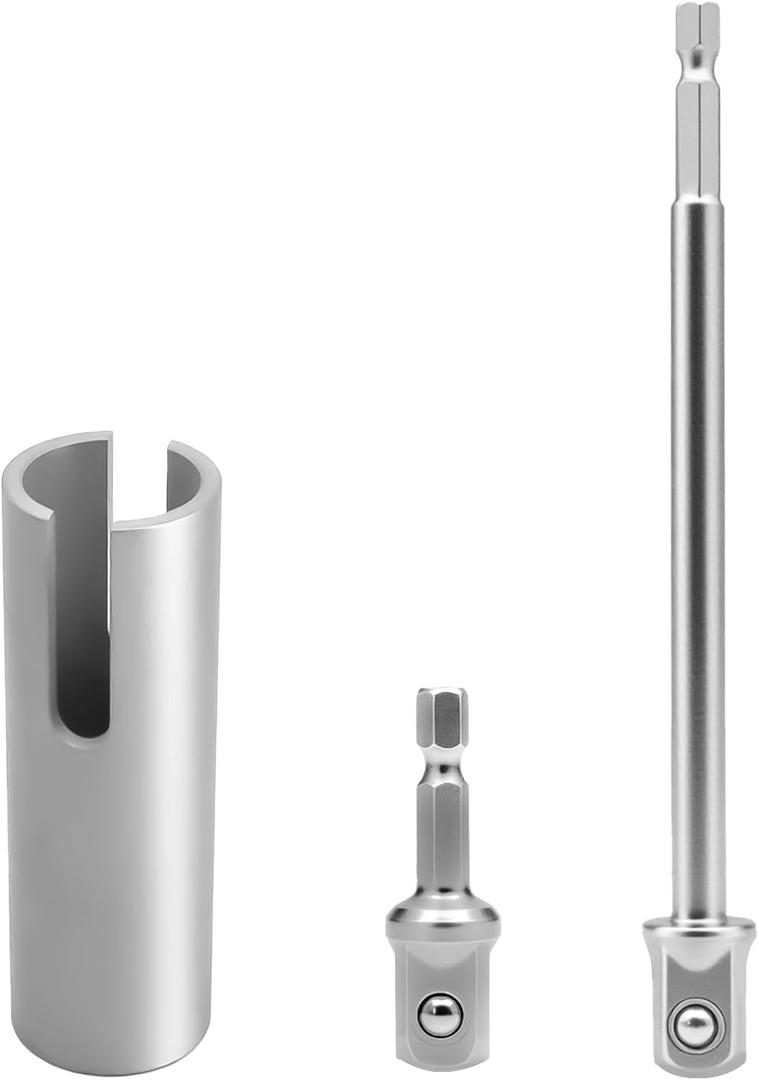 Scissor Jack Slotted Drill Adapter, Compatible with RV Manual Scissor Jacks, C Jacks, Camper Trailer Pop-Up Stabilizers, Effortless Lifting for RV Owners and Campers