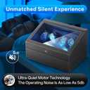 Isili Watch Winder for Automatic Watches, Luxury Watch Winders with LED Light, 6 Watch Winder + 6 Storage Case with Quiet Motor, Gift for Man & Woman (PU Snakeskin) (EXP 09/01/26)