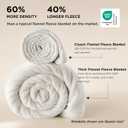 Bedsur Fleece Blankets Queen Size for Bed - GentleSoft Warm, Cozy, Soft & Thick Blanket for Winter, Heavy 500Gsm Anti-Static Design, Ideal for Couch & Sofa, Cream, 90x90 Inch