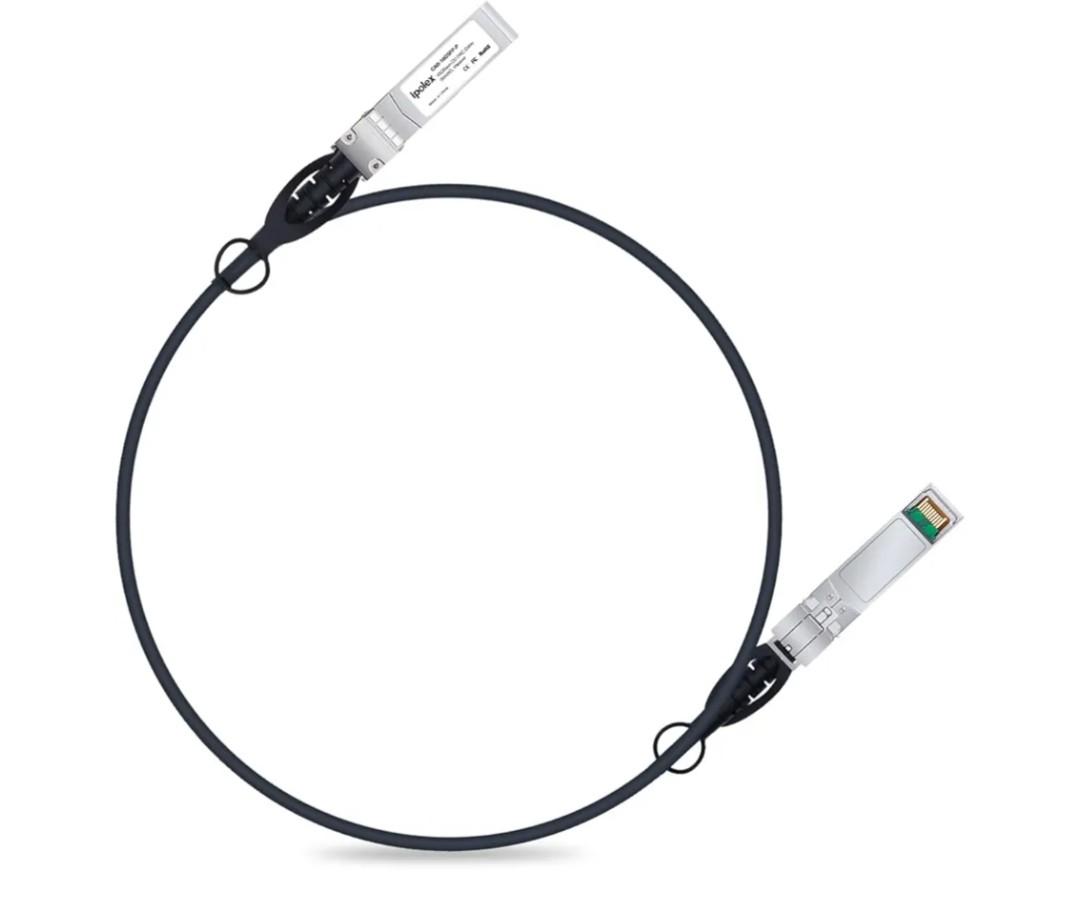 ipolex 10G SFP+ Twinax Cable, Direct Attach Copper(DAC) Passive Cable, 1-Meter, for Cisco SFP-H10GB-CU1M, Meraki, Ubiquiti, Mikrotik, Intel, Fortinet, Netgear, D-Link, Supermicro, TP-Link
