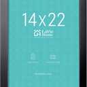 LaVie Home 14x22 Picture Frame Black Poster Frame, Stable and Sturdy Frame and Polished Plexiglass, Horizontal and Vertical Format of The Walls 1 Pack