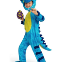 Spooktacular Creations Halloween Dinosaur Costume Toddler, Triceratops Costume Kids with Egg for Baby Child Dress Up Party, 3T (3-4 YRS)